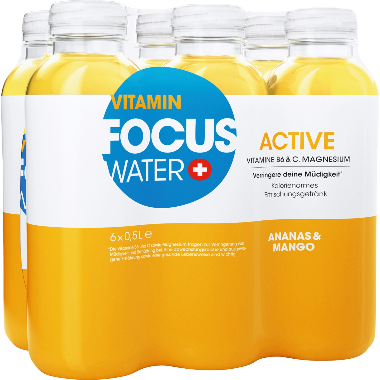 Focuswater Activ Ananas&Mango 6 x 50 cl