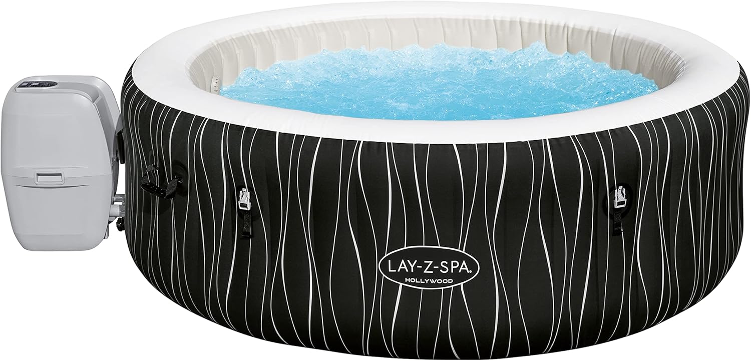 Bestway® Lay-Z-SPA® LED-Whirlpool Hollywood AirJet™ für 6 Personen Ø 196 x 66 cm, LED-Design