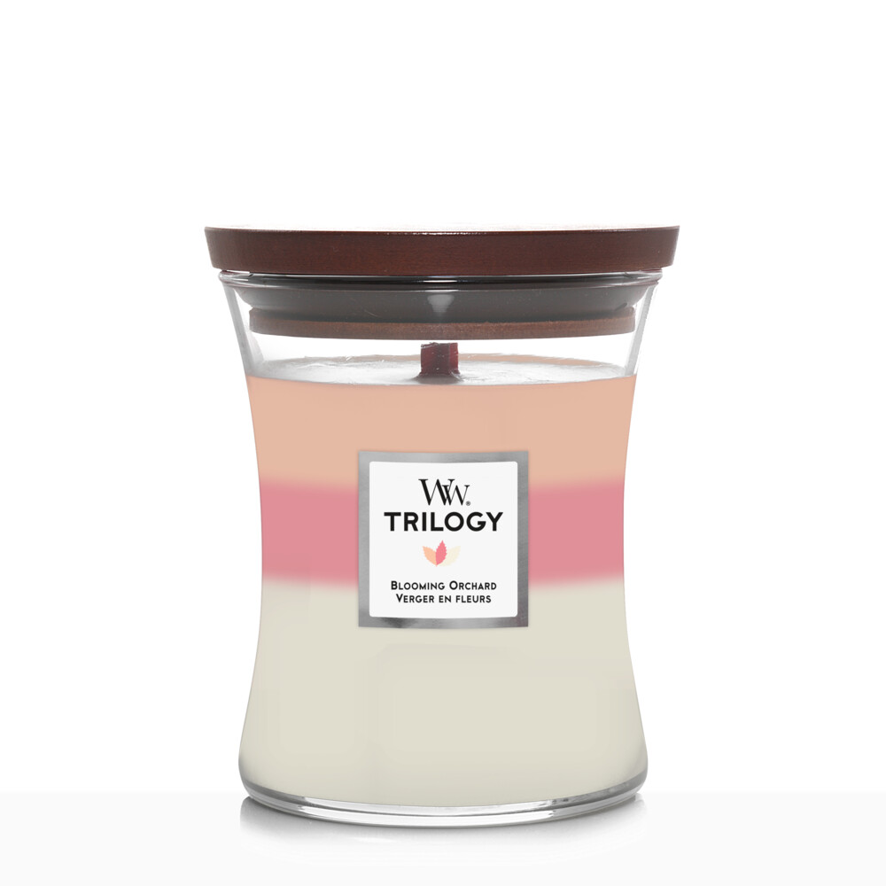 WoodWick Geurkaars Medium Trilogy Blooming Orchard275 gr