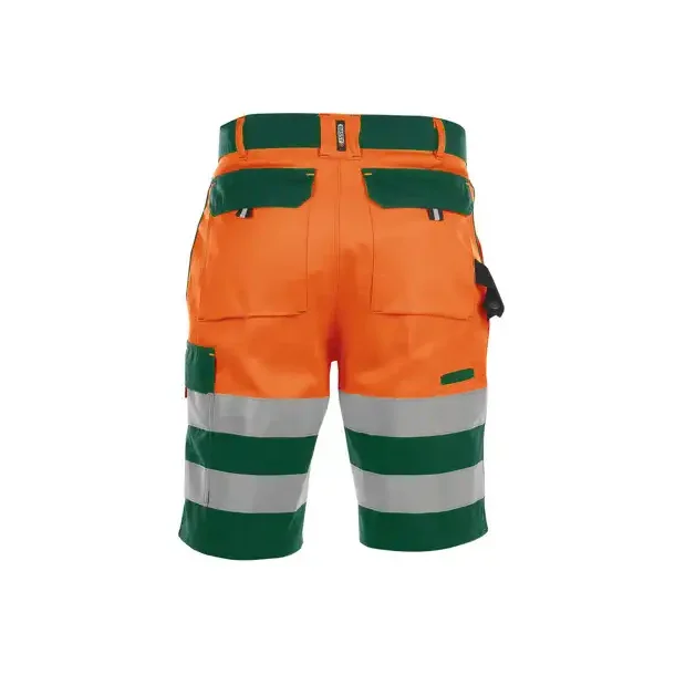 DASSY ® VENNA (250030) ARBEJDSSHORTS MED HØJ SYNLIGHED orange og grøn