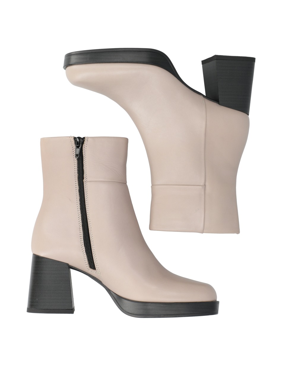 Glattleder Stiefelette