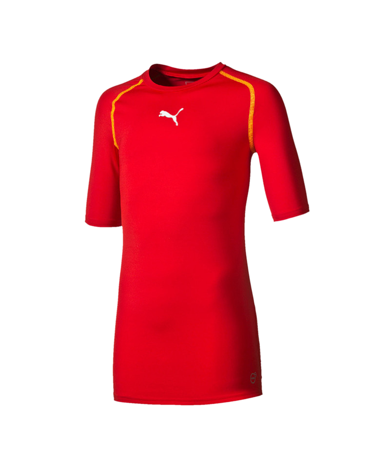 PUMA TB Shortsleeve Shirt Kids Rot F01