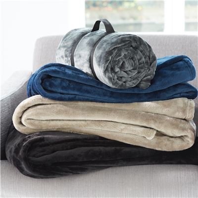Plaid ultradoux transportable - 280 g/m²