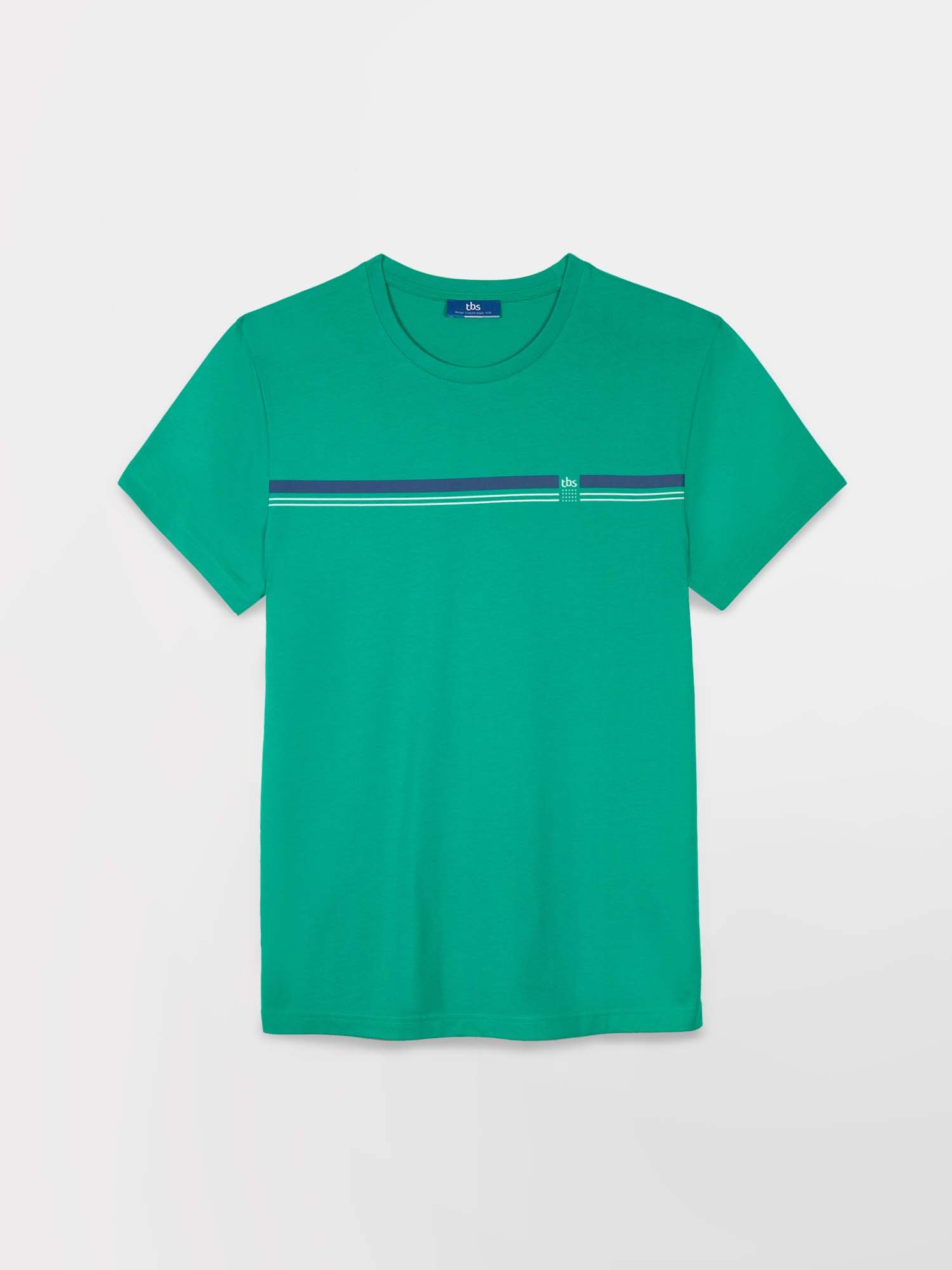 Tee Shirt Homme Manches Courtes Coton Biologique Vert