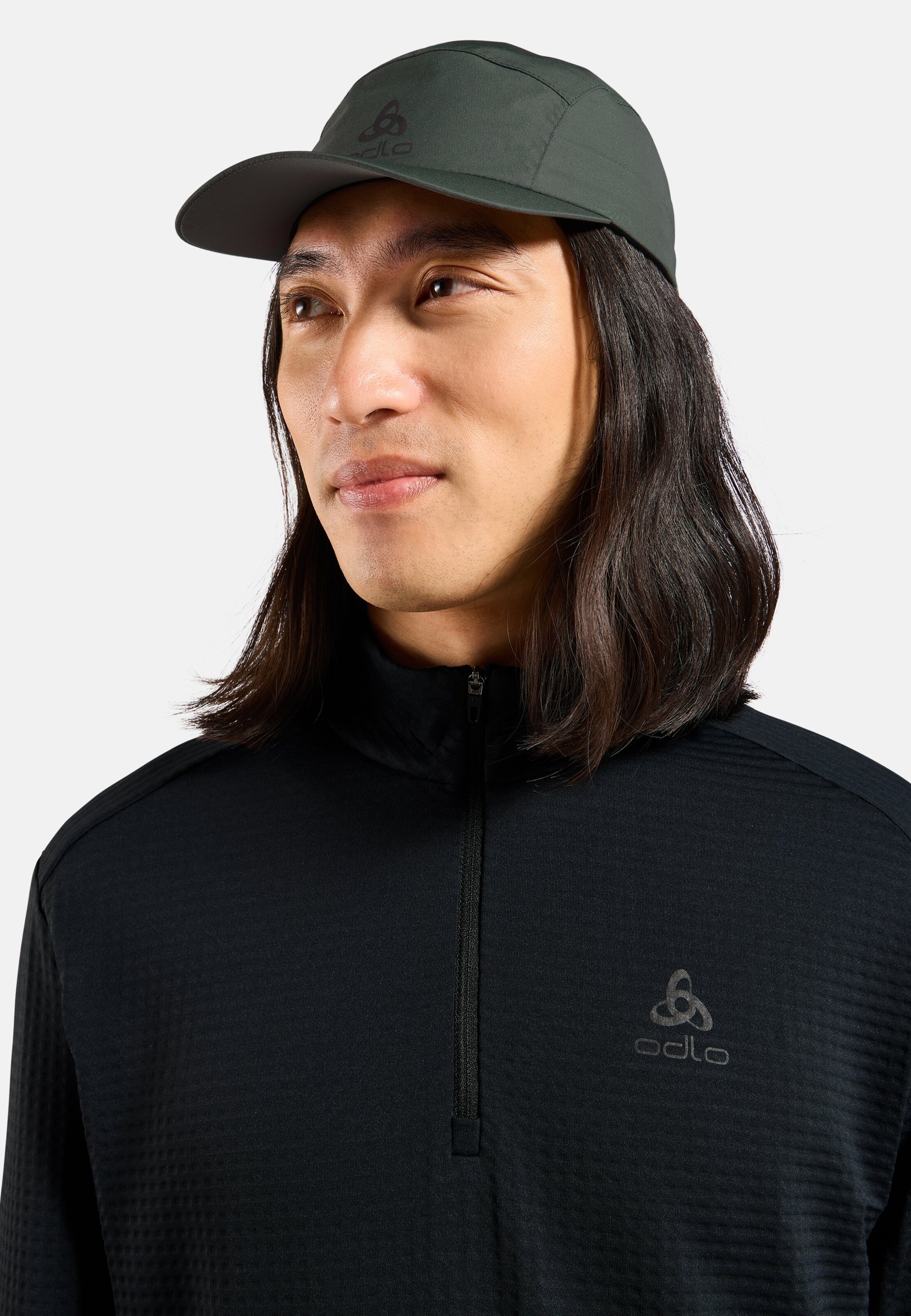 Essentials Thermal Laufshirt mit Halbreissverschluss in black