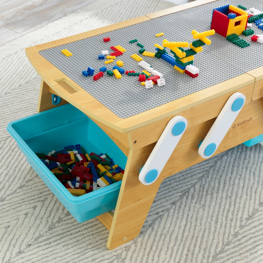 KidKraft® Spieltisch Building Bricks Play N Store
