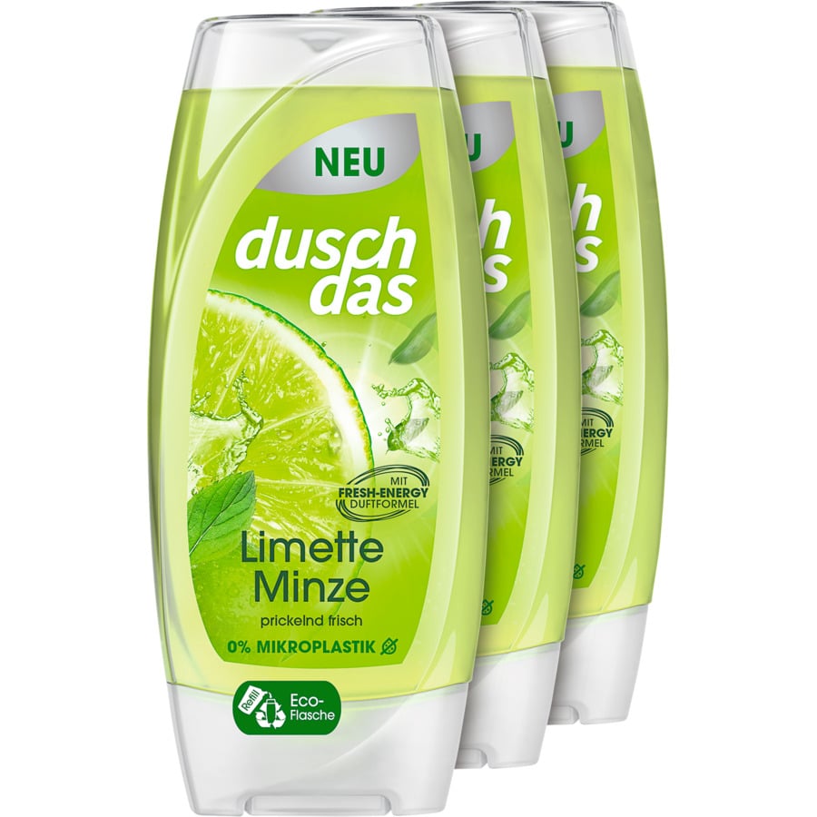 Duschdas Duschgel Zitrone & Rosmarin 3 x 225 ml