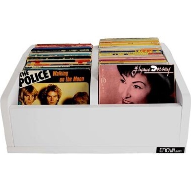 Accessoire platine vinyle Enova Hifi Bac vinyles 45T Blanc