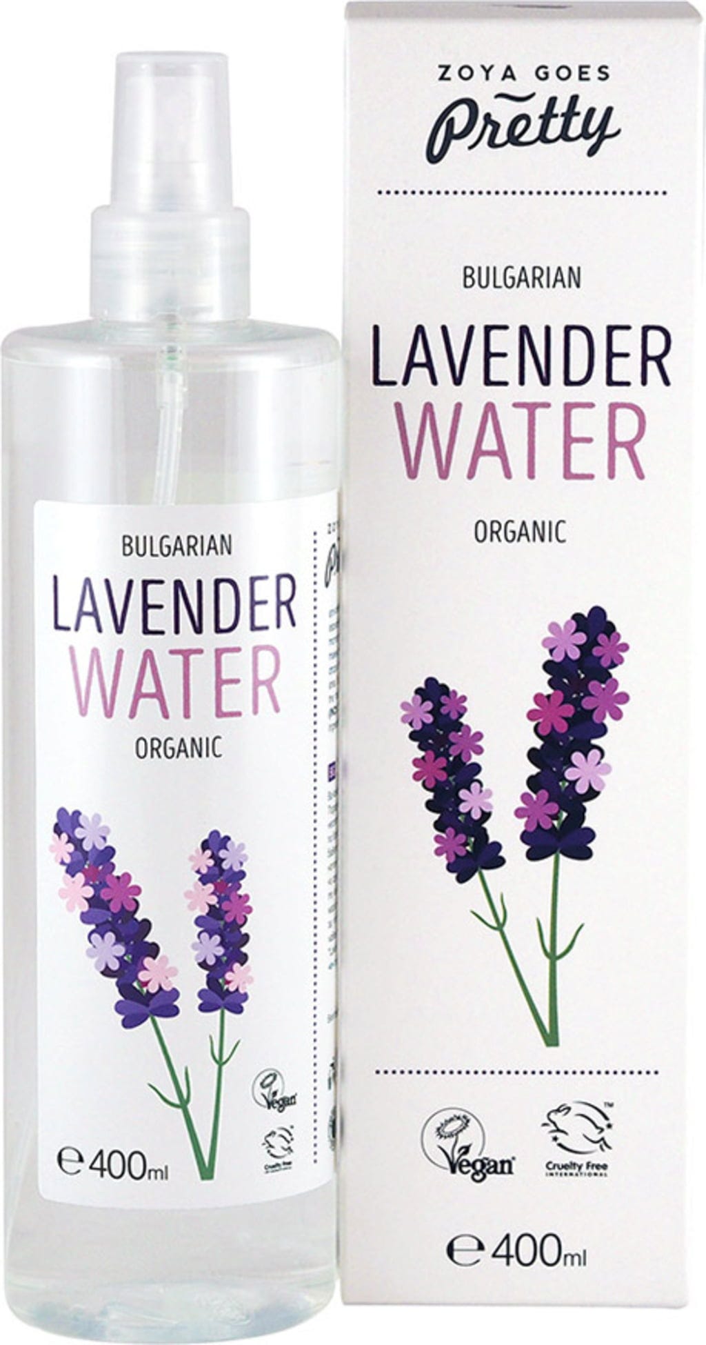 Zoya goes pretty  Organic Lavender Water, 400 ml