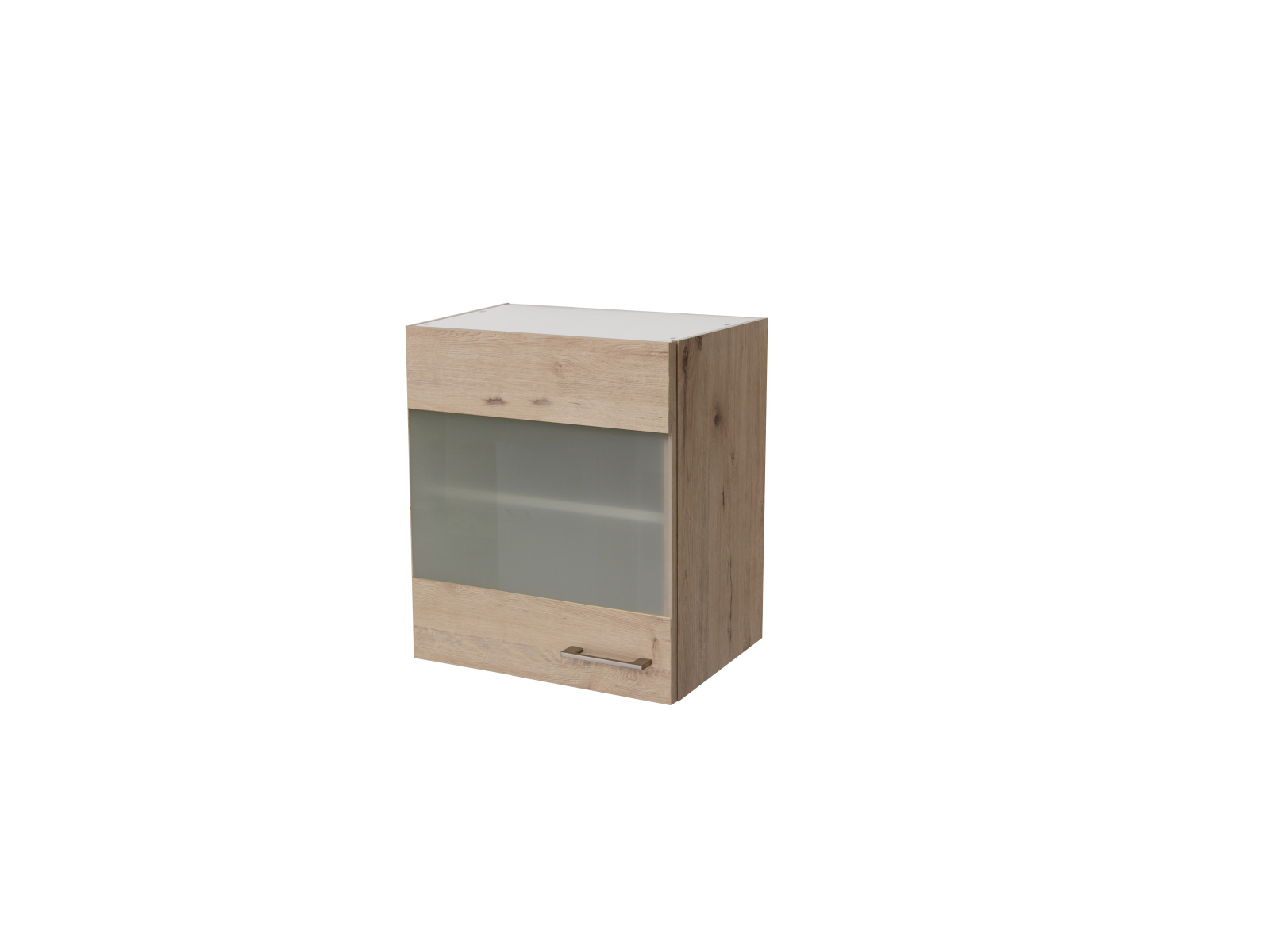 Glas-Hängeschrank RIVA - San Remo Eiche hell - 50 cm
