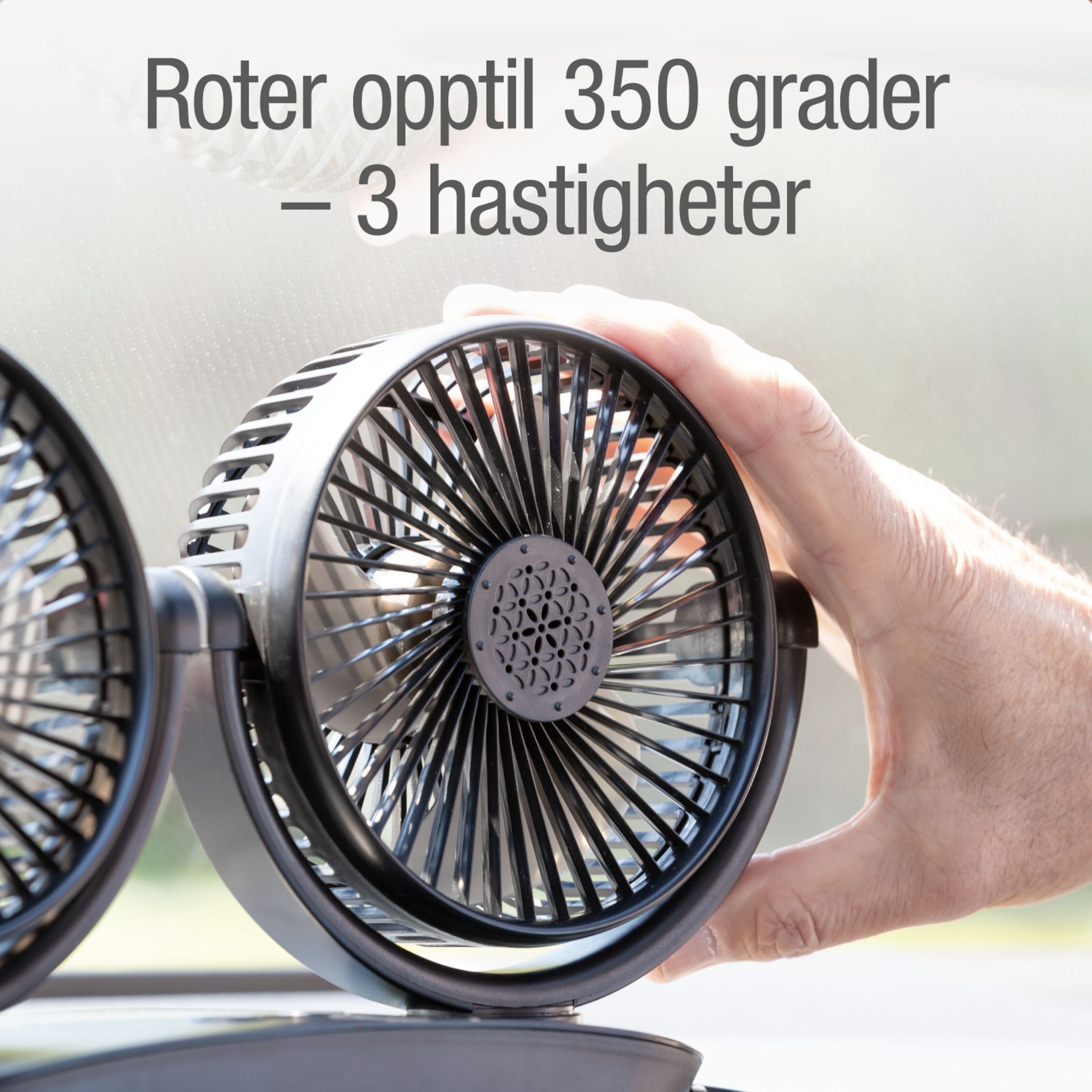 Rubicson To vifter for bilen Ø12,5 cm