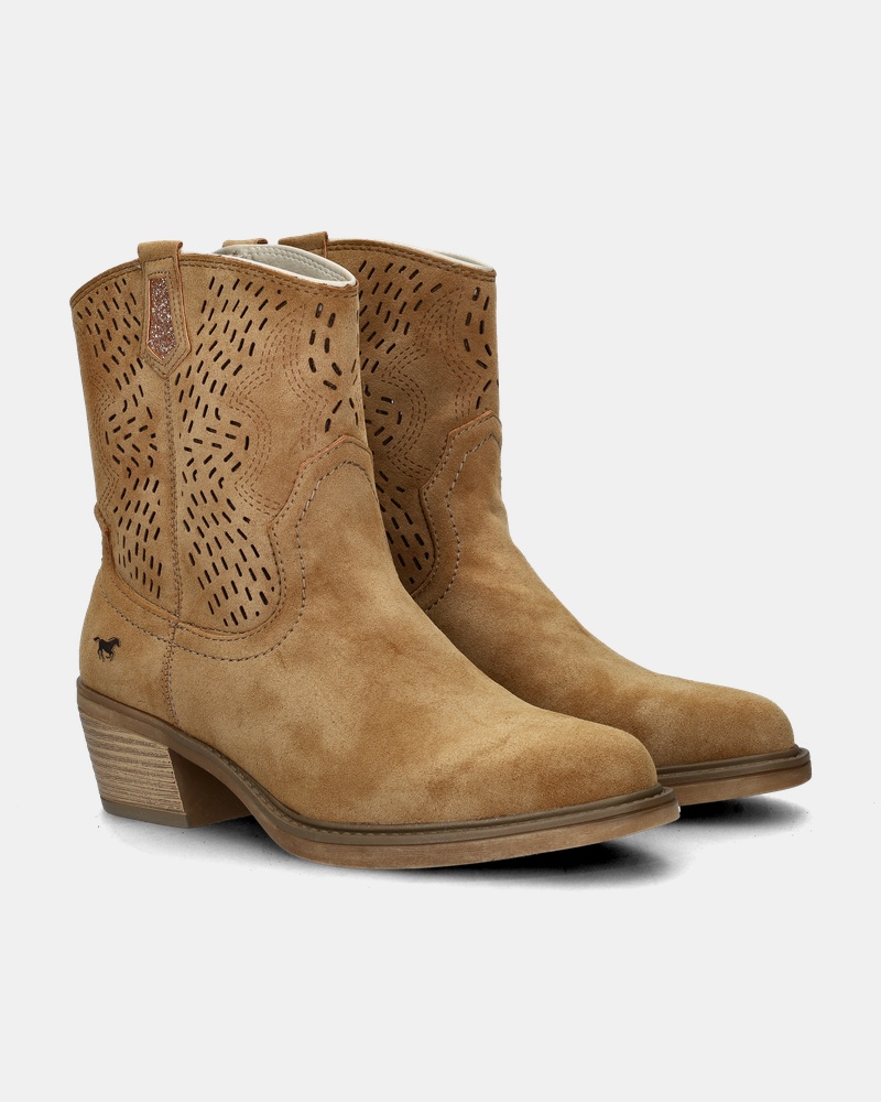 Mustang Rits- & gesloten boots  - cognac