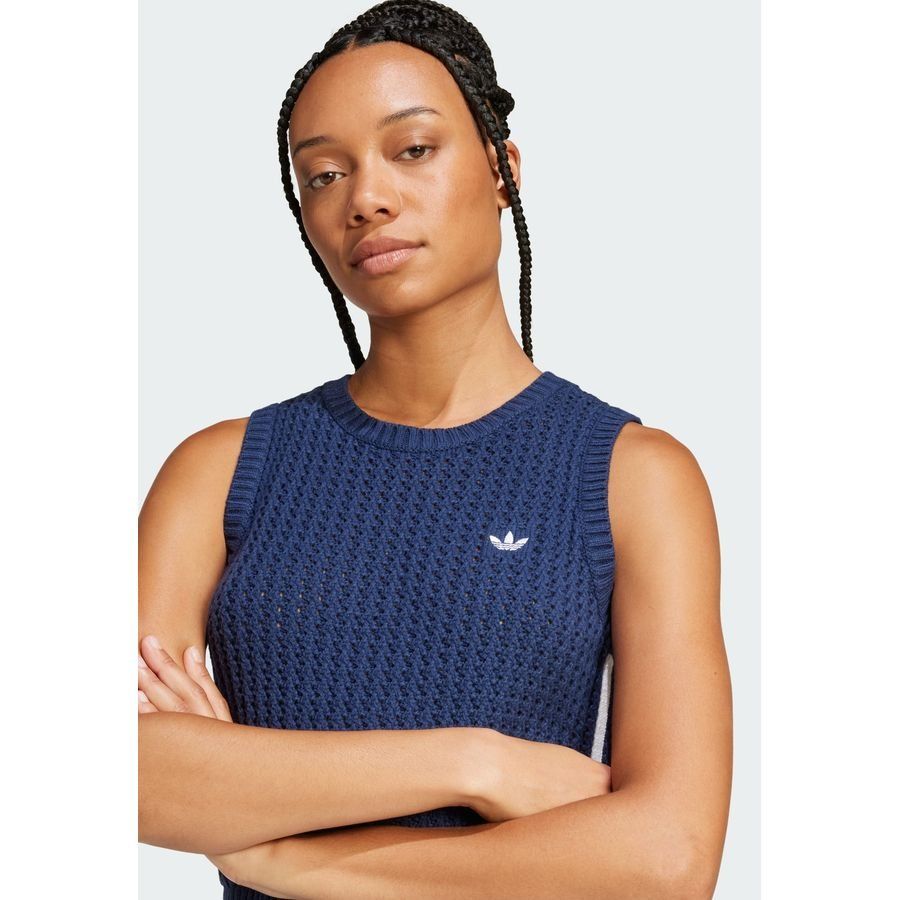 Adidas Original Veste sans manches maille Adicolor