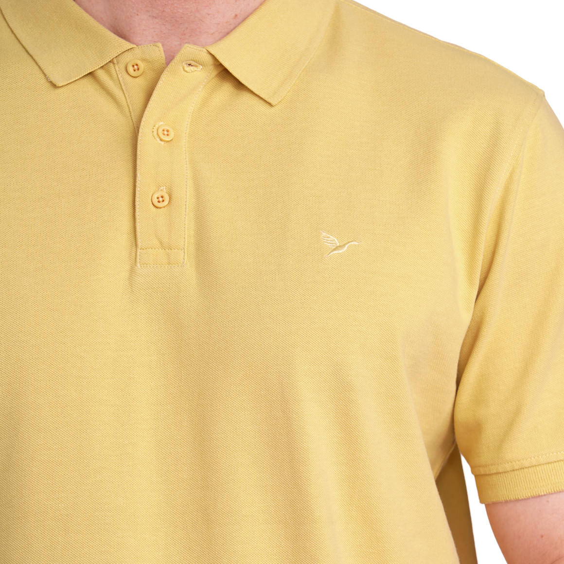 Jonas Nielsen Herren Poloshirt unifarben gelb