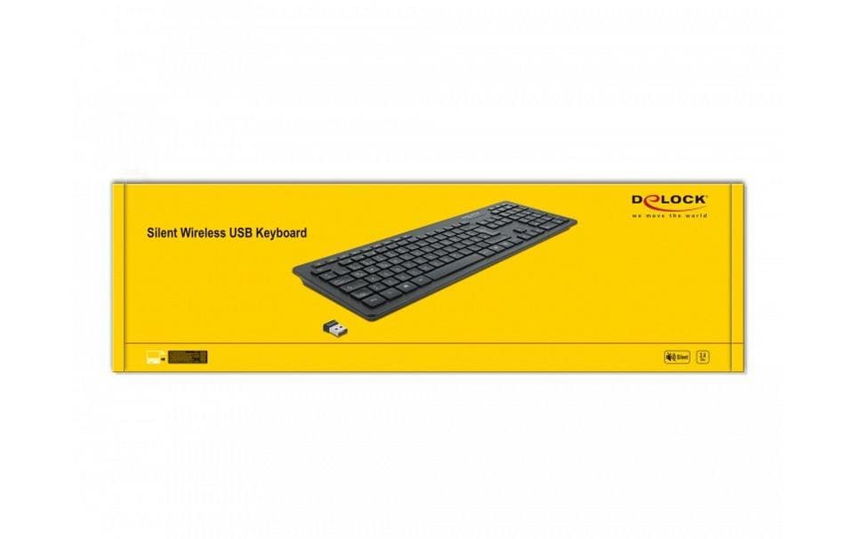 Funk-Tastatur 12004 Wireless SilentKabelloses Keyboard mit lautlosen Tasten