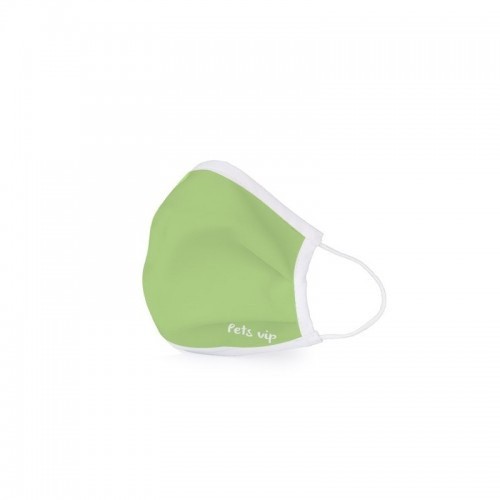 Máscara facial para animais de estimação personalizável, aprovada e lavável, verde limão.