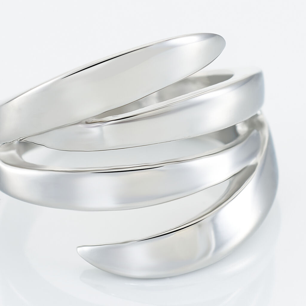 Bague Cleia Acier Blanc