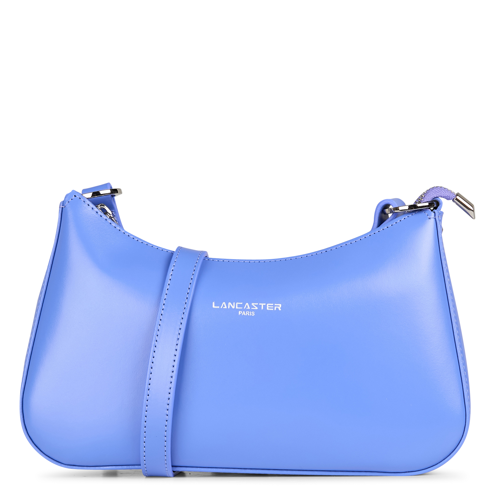 SUAVE ACE - Sac baguette en cuir lisse | Bleu
