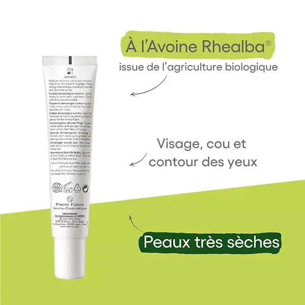 A-Derma Biology Cuidado Dermatológico Nutritivo Orgânico 40ml