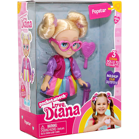 Love Diana popstjernedukke 15 cm