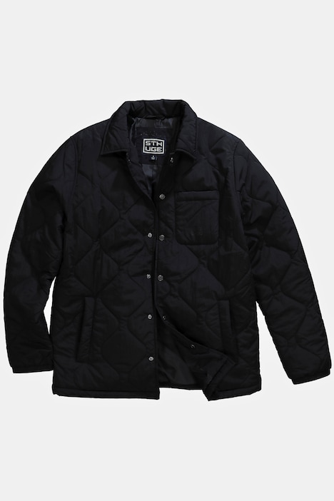 STHUGE Overshirt-Jacke, wattiert, Hemdkragen, bis 8 XL