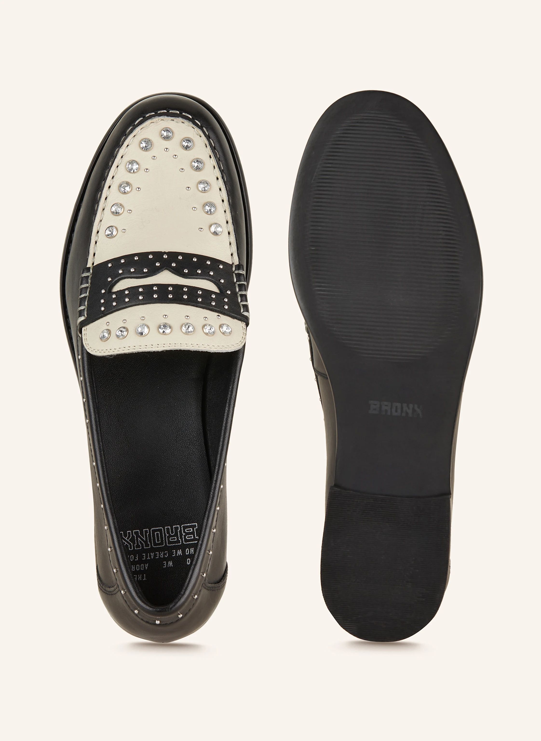 BRONX Penny-Loafer FRIZ-O mit Schmucksteinen