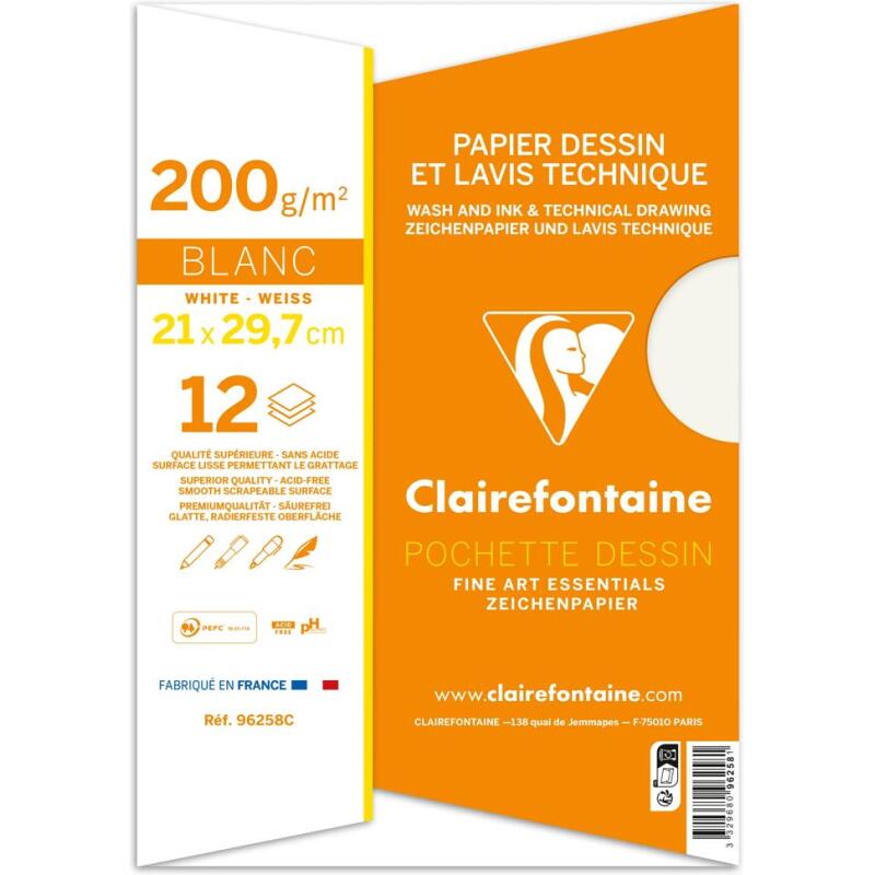 Dessin Technique pochette 12F A4 200g
