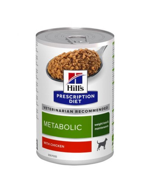 Hill's Prescription Diet Metabolic Weight Management Blik - Hondenvoer - Kip 370 g