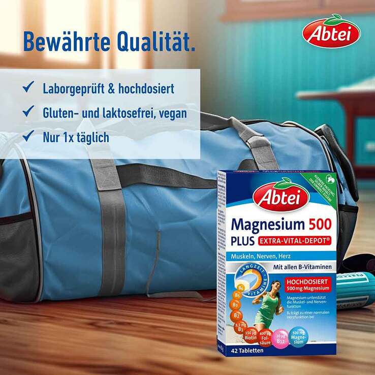 Abtei Magnesium 500 Plus Tabletten, 42 St