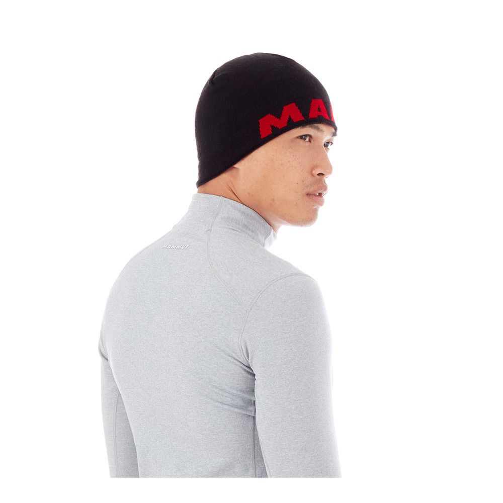 Mammut LOGO - Bonnet black/red