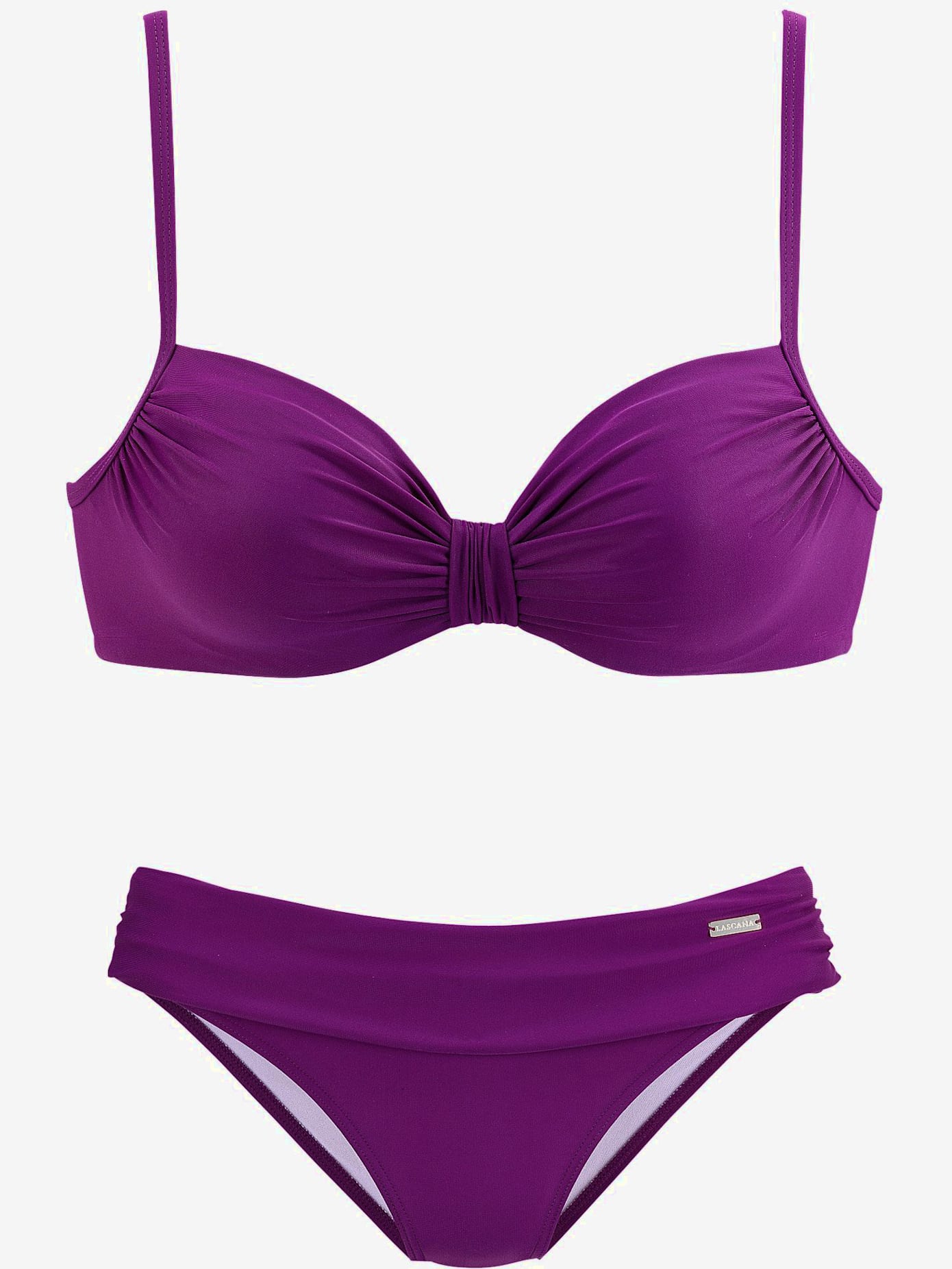 Maillot de bain à armatures coupe élégante, fronces raffinées