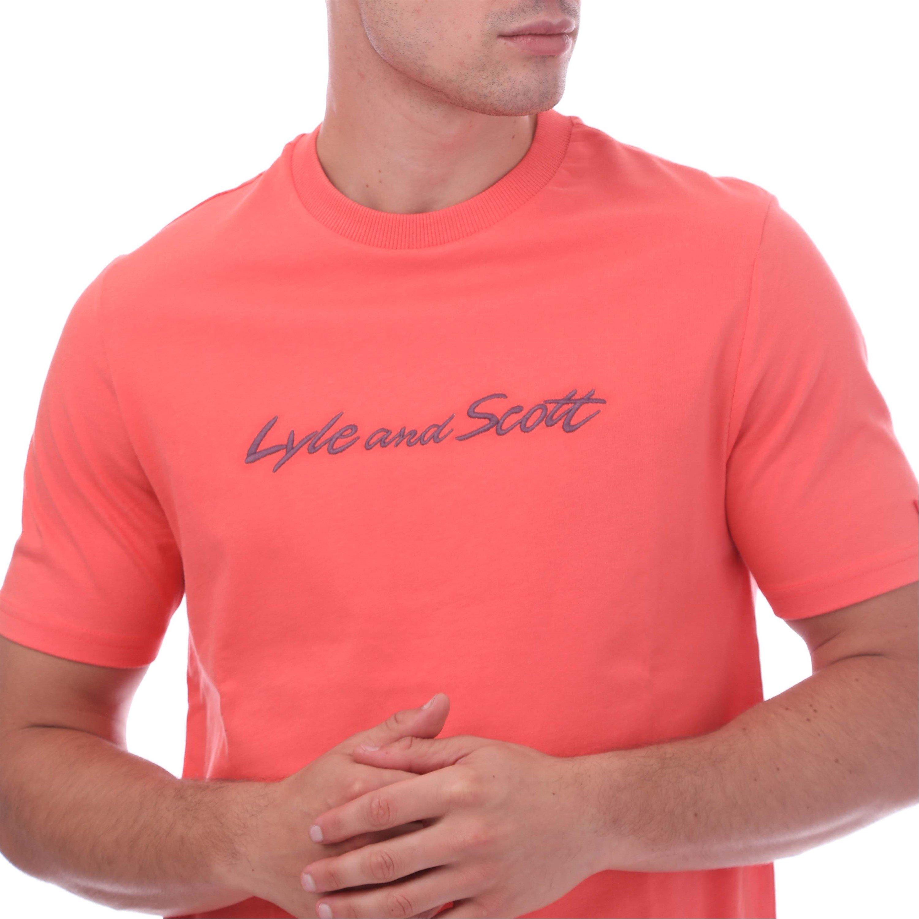 Lyle and Scott Scr Emb TShir Sn99