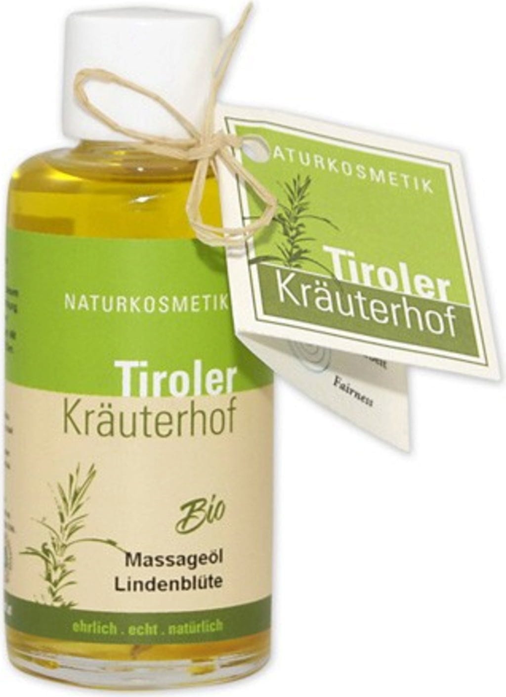 Tiroler Kräuterhof  Bio Lindenblüten Massageöl, 100 ml