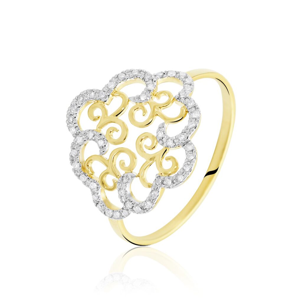 Bague Marie-christel Or Jaune Diamant