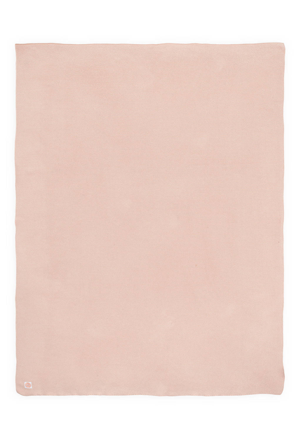 Hele mooie luxe zachte oudroze plaidbaby ledikantdeken Basic knit 100x150 cm Pale pink