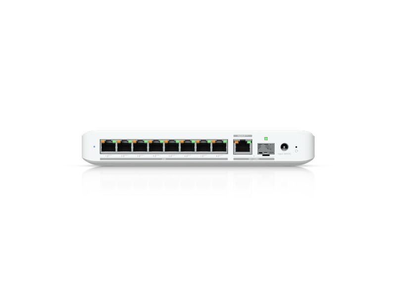 Ubiquiti PoE   Switch UniFi Flex 2.5G PoE 9 Port Kompakter 8-Port 2.5 GbE PoE   Switch mit 10 GbE RJ45/SFP  Uplink für flexible Netzwerkintegrationen