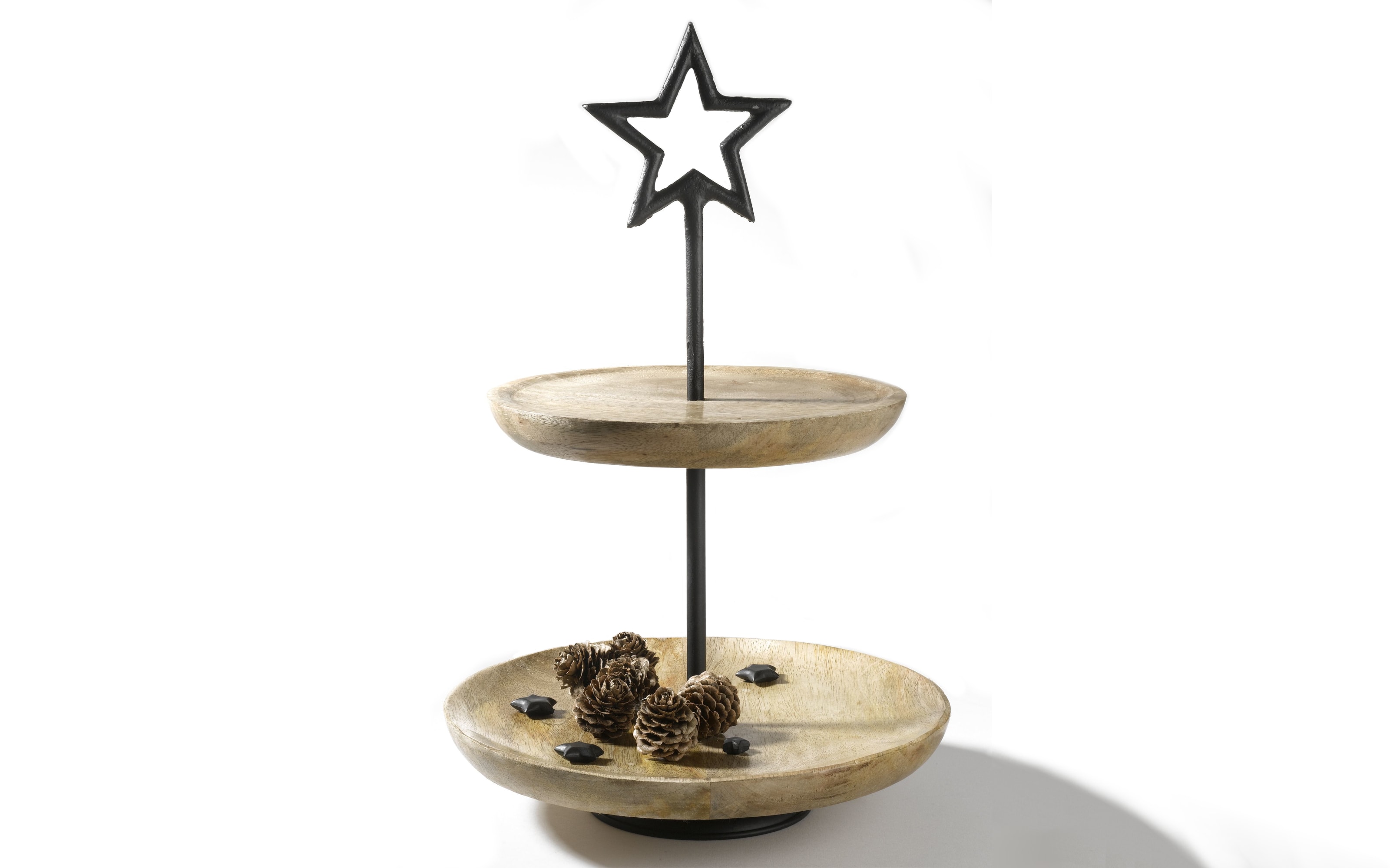 Etagere in naturfarben, 40 cm