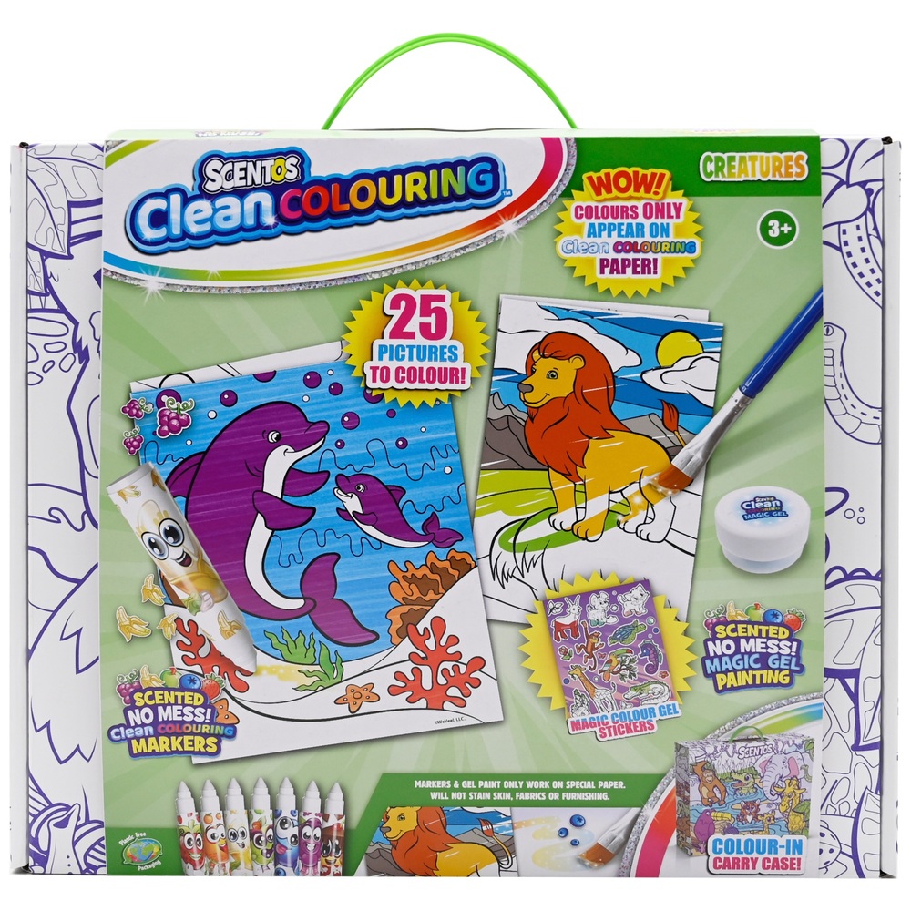 Scentos Clean Colouring Creatures Set