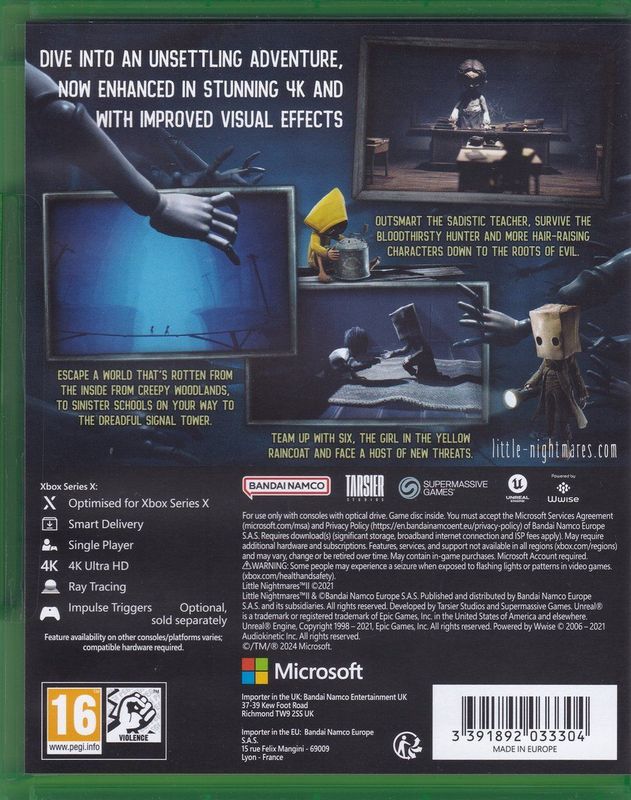 Xbox - Little Nightmares II - Xbox Series X - 4K - Enhanced Edition