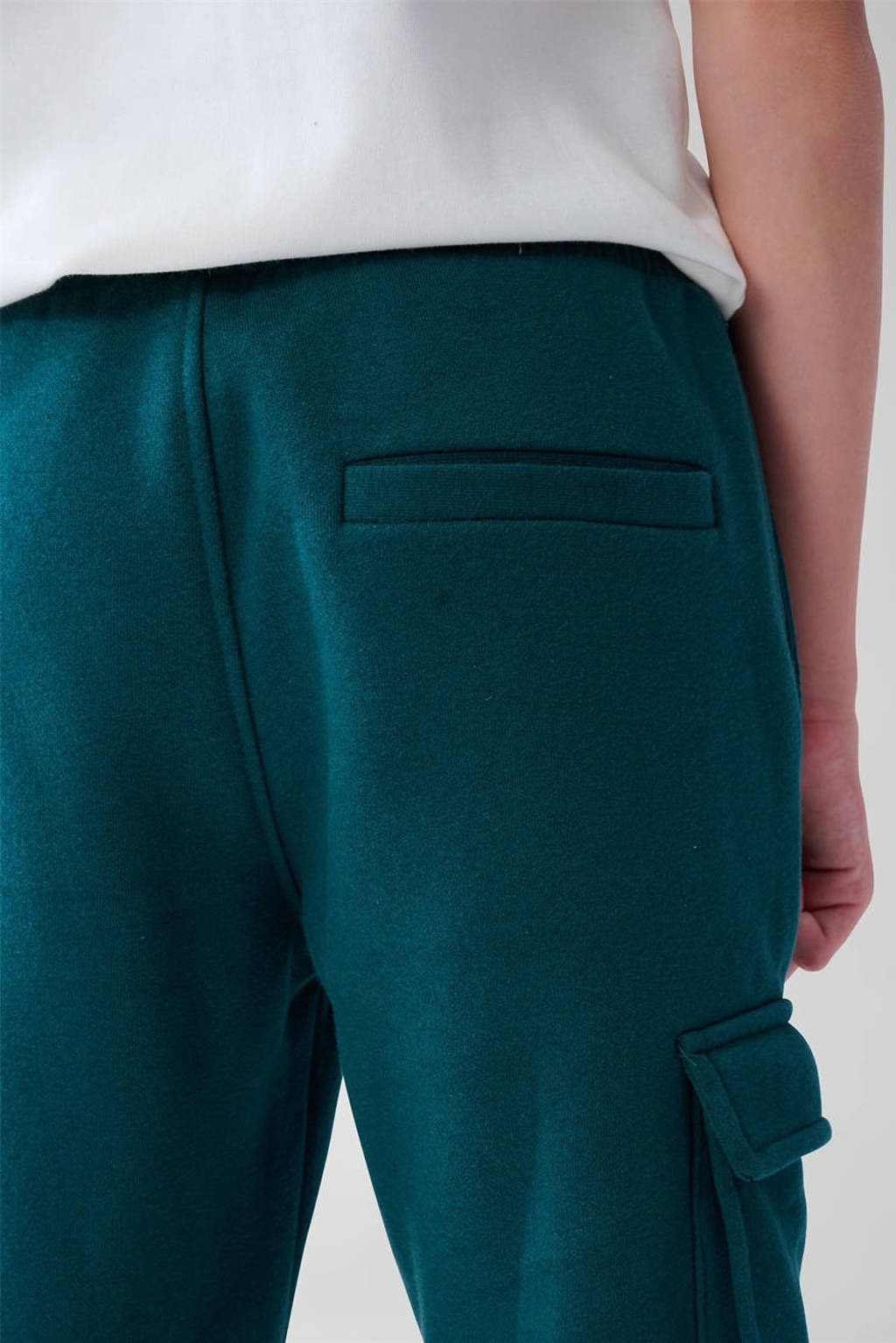 Shoeby relaxed joggingbroek donkergroen