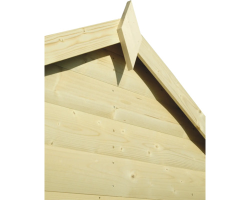 Konsta blokhut tuinhuis met vloer, 201 x 189 cm, natuurlijke afwerking