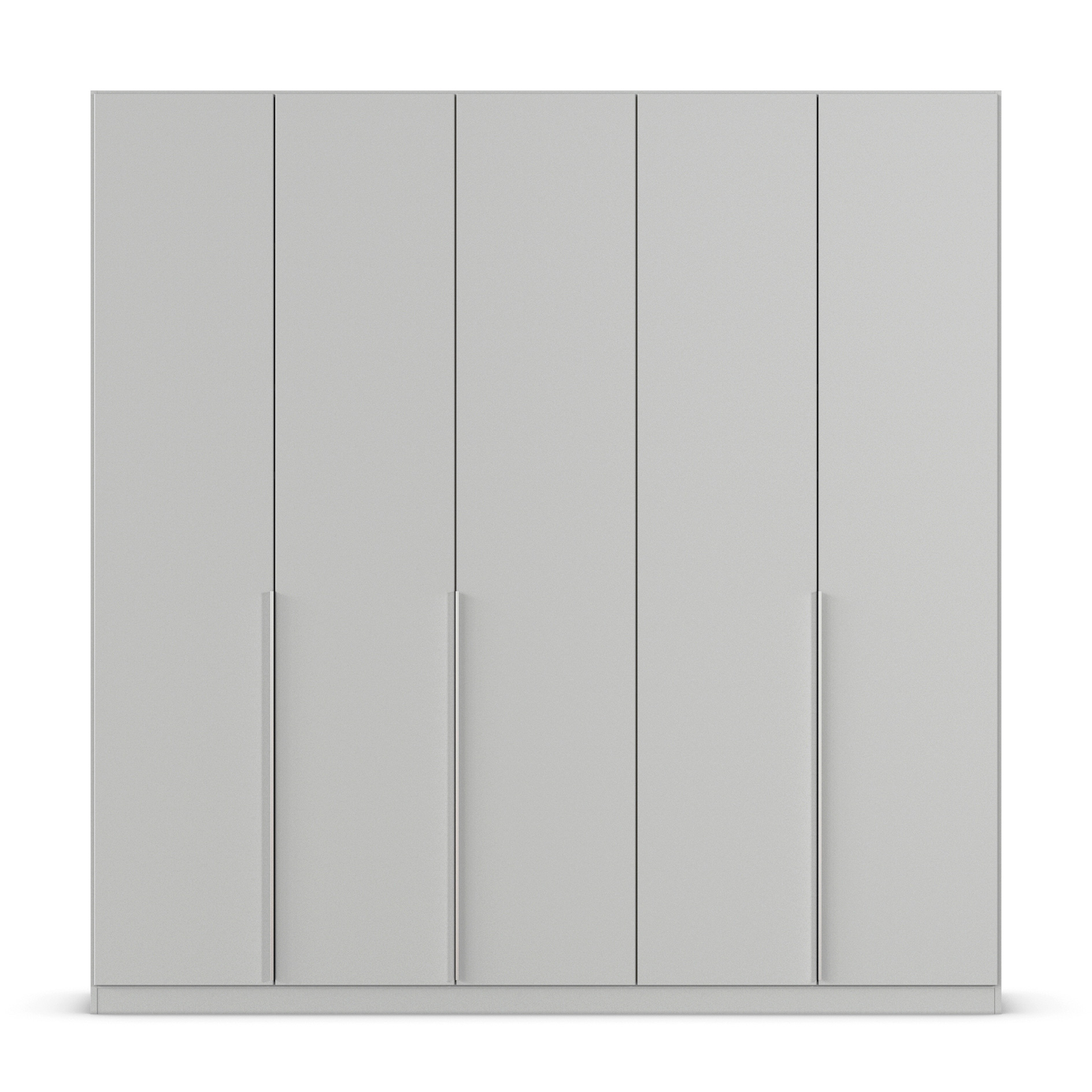 Drehtürenschrank - seidengrau - 5-türig - 226x229 cm