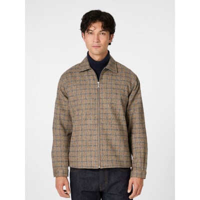 Herrenjacke mit Zipper, Camel