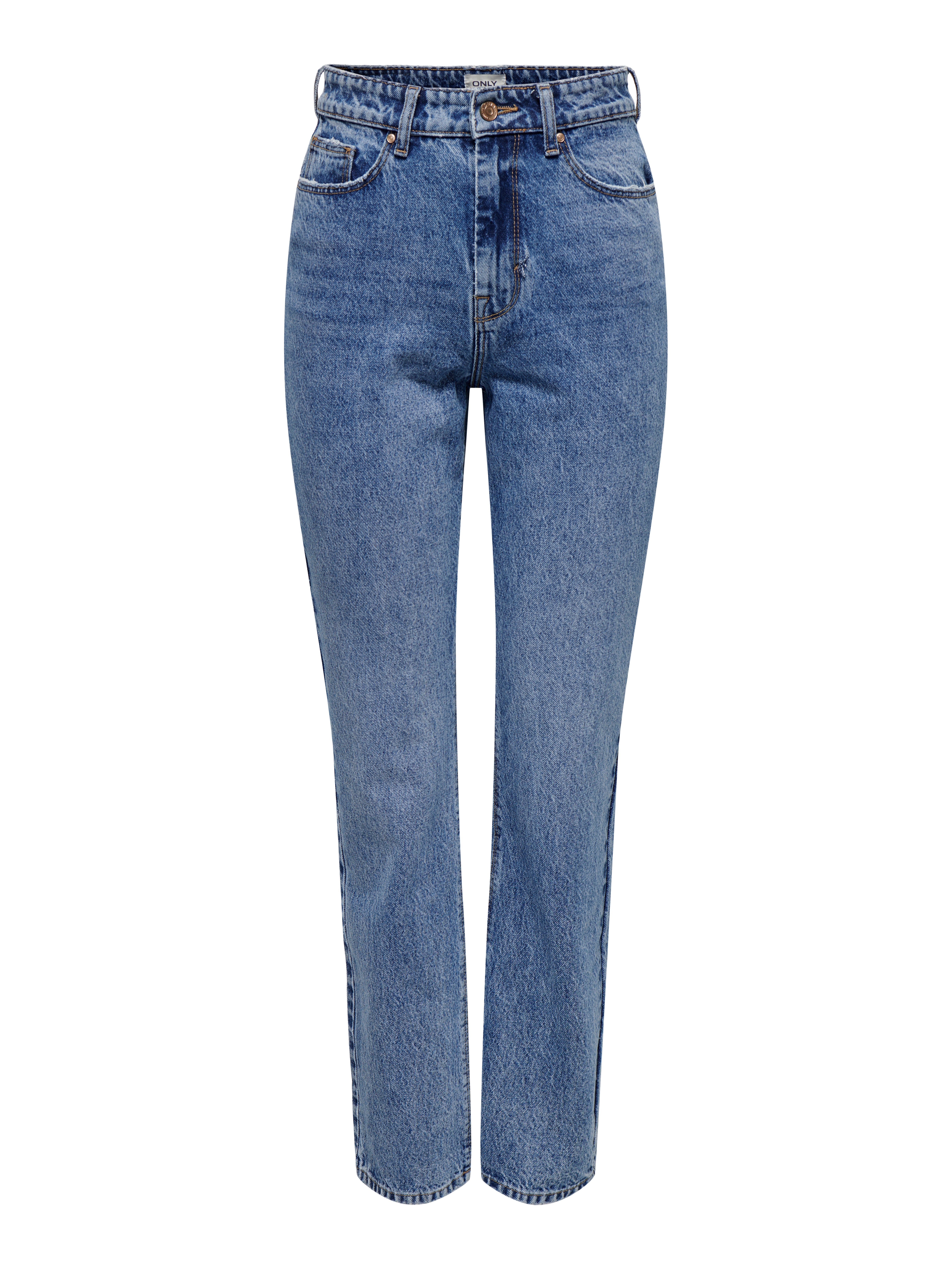 ONLBILLIE Hohe Taille Gerade geschnitten Jeans Medium Blue Denim