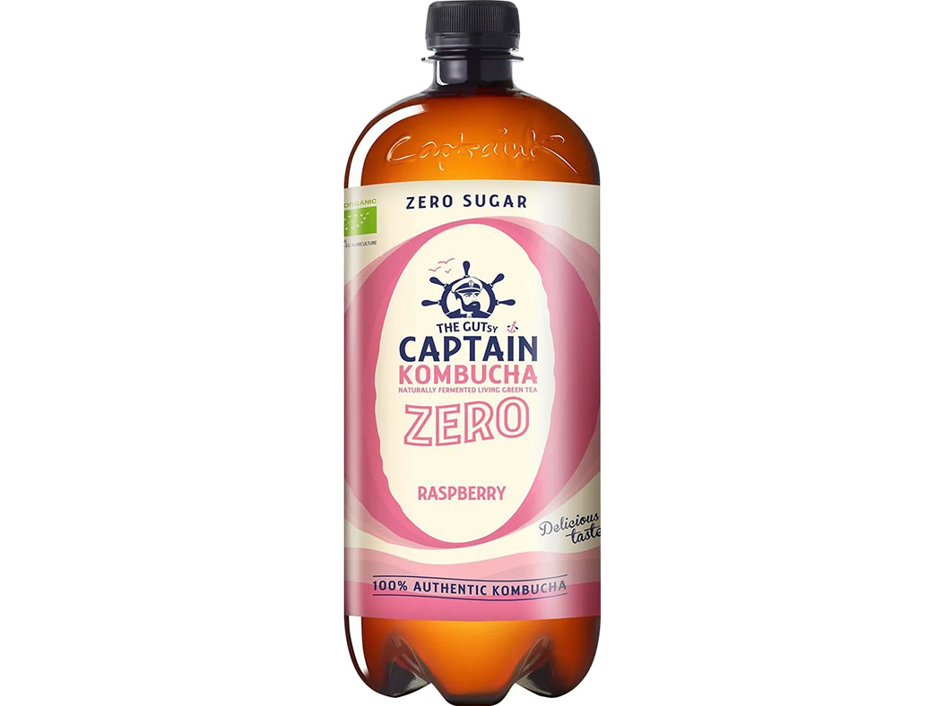 KOMBUCHA THE GUTSY CAPTAIN FRAMBOESA 0%AÇÚCARES BIO 1L
