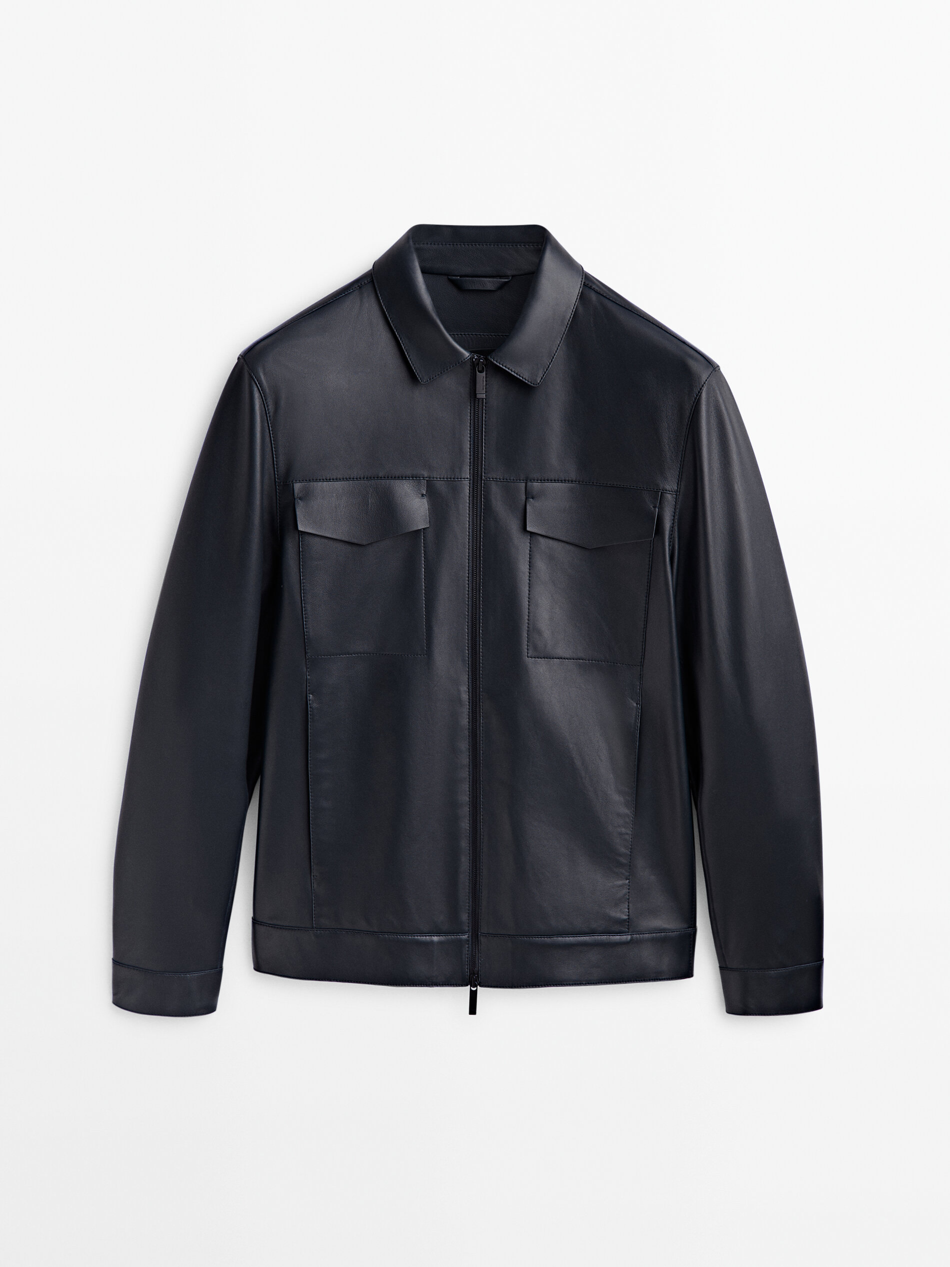Chaqueta trucker piel napa Edição limitada - DARK AZUL