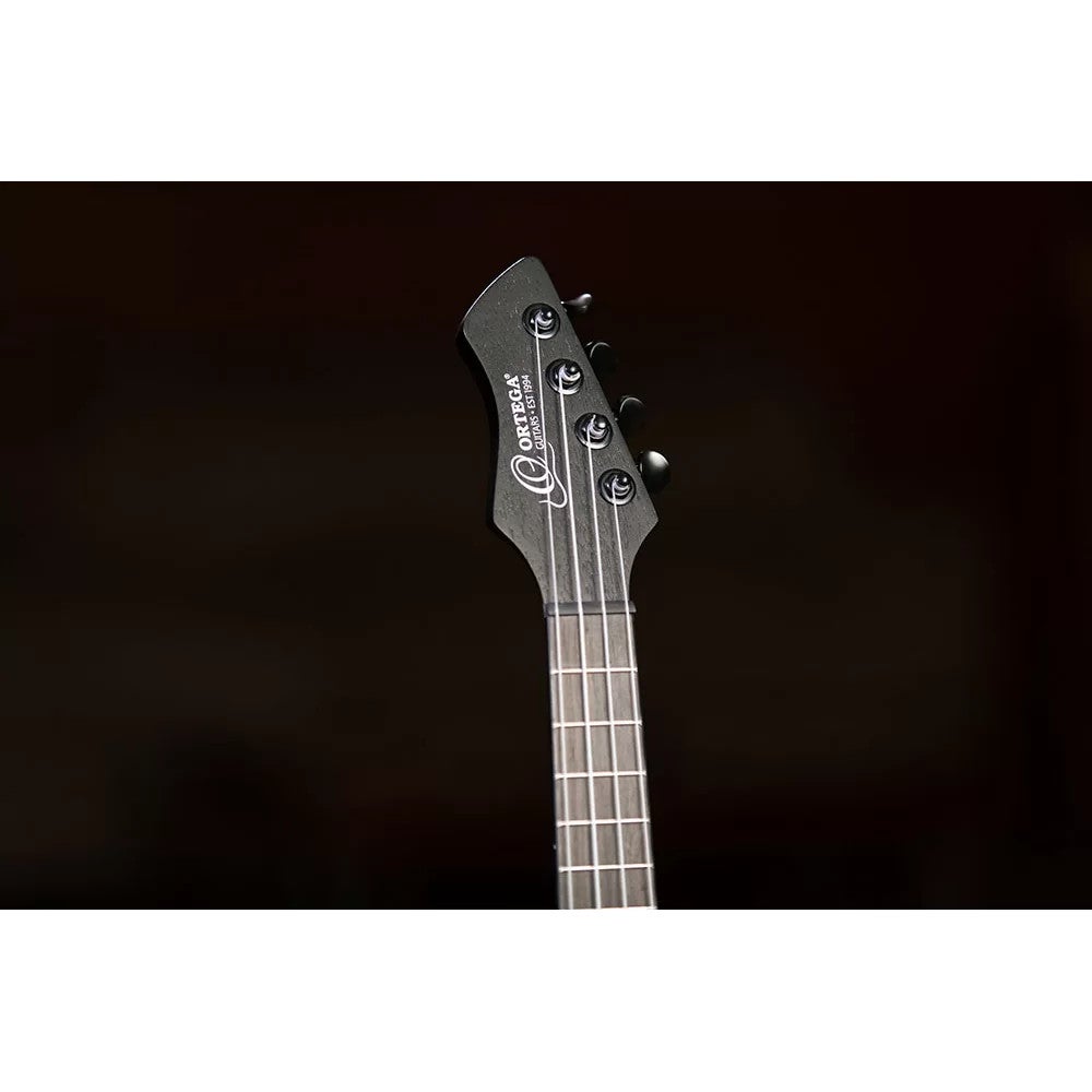 Ortega RUHZ-CE-SBK Horizon Series Concert Ukulele Black elektrisch-akoestische concert ukelele