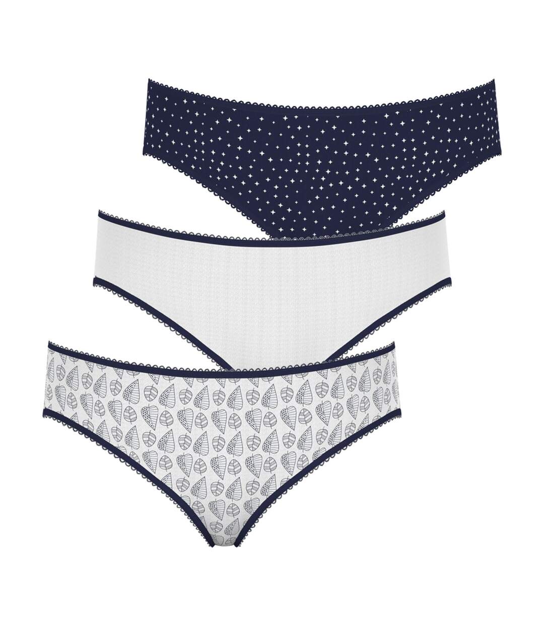 Lot de 3 slips femme Trio Mode