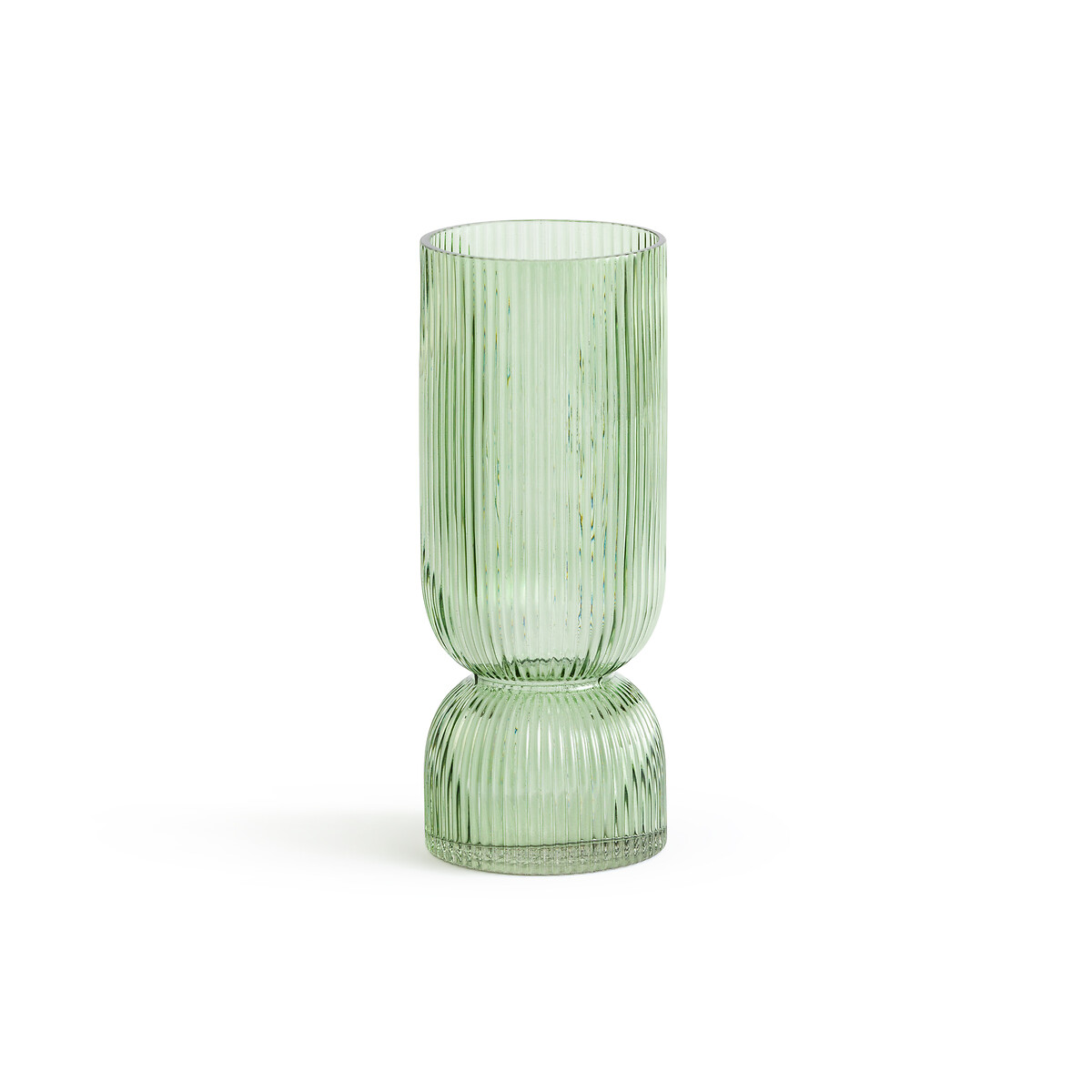 LA REDOUTE INTERIEURS<br>Vaso em vidro canelado Alt.26 cm, Valira
