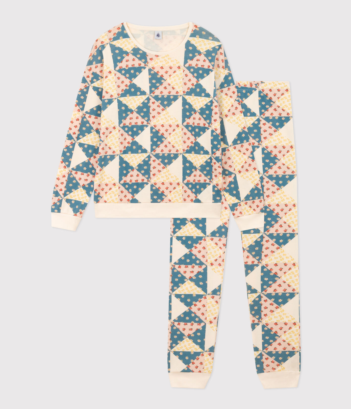 Pyjama patchwork femme en coton